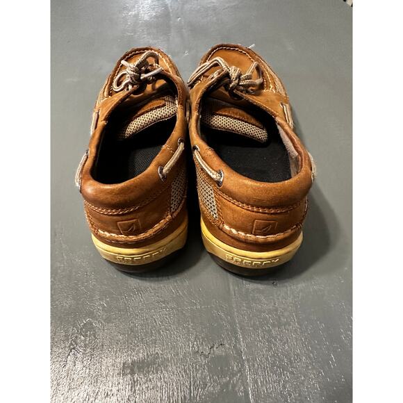Sperry Top-Sider Men's Tarpon 2-Eye Boat Shoes, Size 8M, Brown Leather - Picture 4 of 6